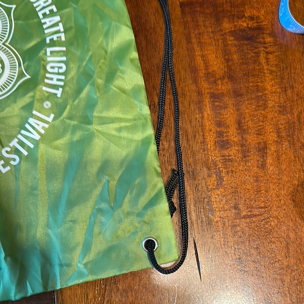 Green Drawstring Bag - Picture 6 of 10